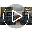 King Duvet Cover Set - Woodsy Wonder Holiday Forest Trees & Pinecones, Reversible Velvet, Navy, with Shams - Variation of THIS listing