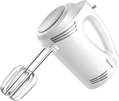Skiennix Handheld Electric Mixer - 350 Watt 5-Speed with Turbo Boost | Heavy-Duty Kitchen Mixer with 4 Stainless Steel Attachments