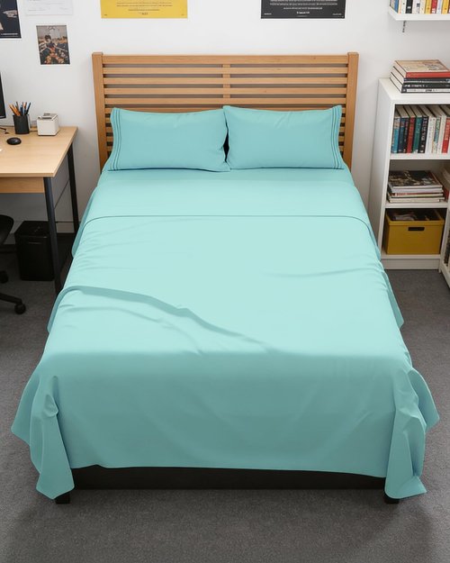 Full XL Bed Sheet - 4 Piece Full XL Bed Sheets Set - Soft, Breathable & Cooling - Hotel Luxury Bedding for Women, Men, Kids, Teens, Boys & Girls - Deep Pockets, Comfy, Fade & Wrinkle Free - Spa Blue