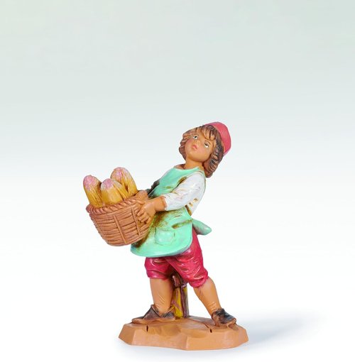 Fontanini by Roman | 5" Isaak The Baker Nativity Figure - Charming Religious Christmas Decoration