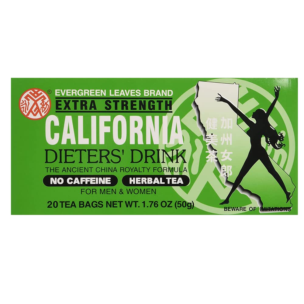 Extra Strength California Dieter's Tea Delight For Men and Women 20 Count, 6 pack