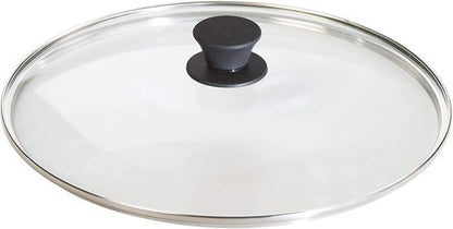 Lodge Round Tempered Glass Lid - Versatile 12-Inch Lid for Skillets, Pans & Dutch Ovens - Dishwasher & Oven Safe Up to 400°