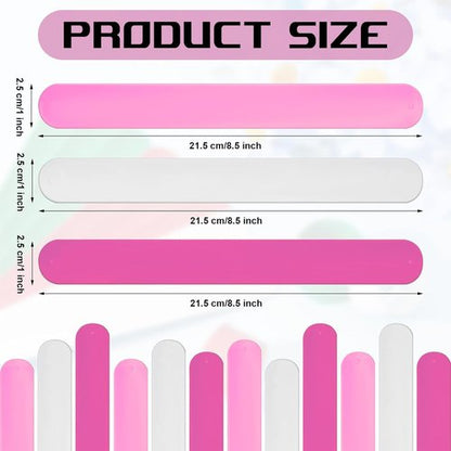 Charniol Wrapping Paper Roll Holder - 12-Piece Silicone Covered Metal Stabilizer | 1 x 9 Inch, Rose Red, Pink, White