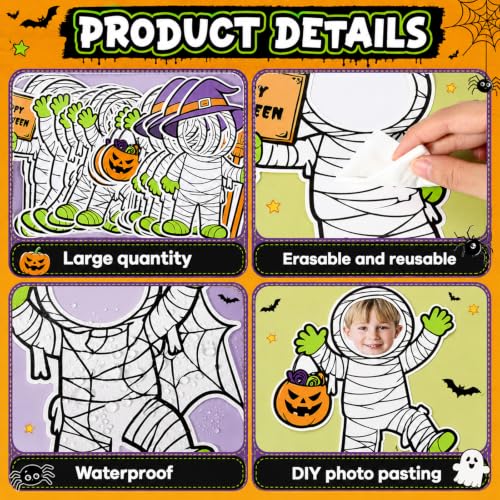 Halloween Mummy Bulletin Board Set - Classroom Decor with DIY Photo Space - Wrapped Up in Learning