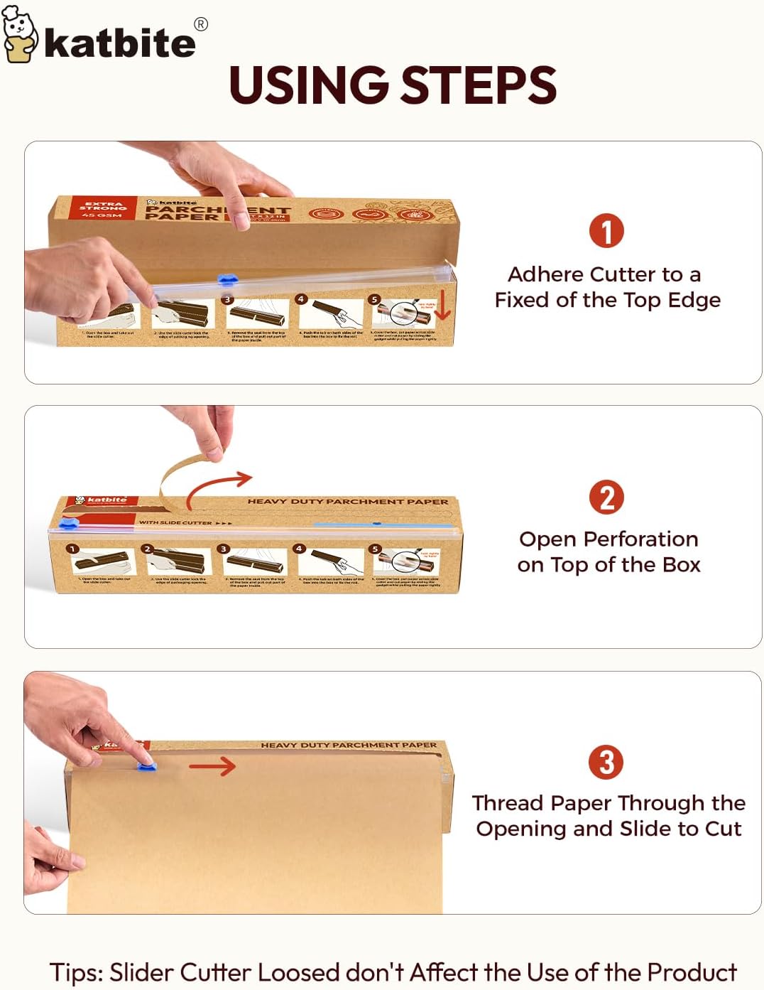 Skiennix Unbleached Parchment Paper Roll - Heavy Duty Non-Stick Baking Paper 12in x 262ft
