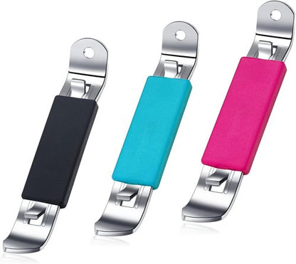 HANCELANT Magnetic Bottle Openers - Classic Stainless Steel Can Tapper Set | 3-Piece in Black, Blue, Fuchsia