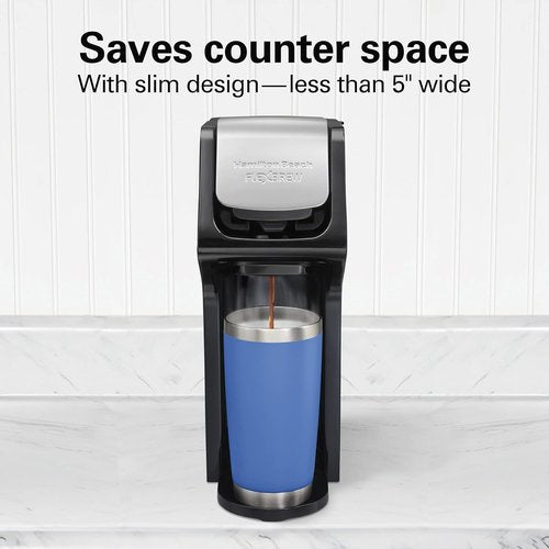 Hamilton Beach FlexBrew Coffee Maker - Versatile Single Serve Machine for Pods & Grounds | Black