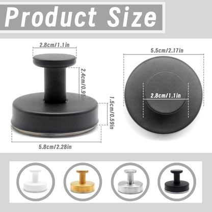 Benvo Suction Cup Hooks - No Drill Stainless Steel Hanging Hooks for Bathroom & Kitchen | 4 Pack, Grey