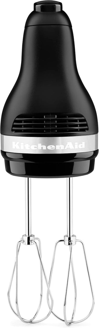 KitchenAid Hand Mixer - 5-Speed Ultra Power, Matte Black Finish for Effortless Mixing