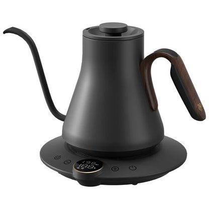 Electric Kettles, Cocinare Gooseneck Electric Kettle, ±1℉ Temperature Control, Stainless Steel Inner, Quick Heating, for Pour Over Coffee, Brew Tea, Boil Hot Water, 0.9L (Wood)