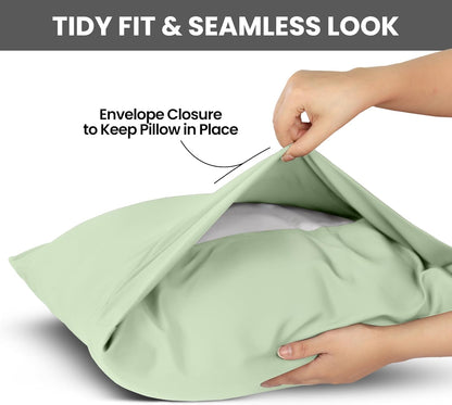 Utopia Bedding Queen Pillow Cases - Soft Brushed Microfiber - 2 Pack | Fade Resistant 20 x 30 Inches (Sage)
