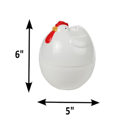 Home-X Microwave Egg Boiler - Unique Chicken Design for Perfectly Cooked Eggs
