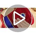 Christmas Nutcracker Tree Topper with Red & Blue Velvet Hat - Regal Holiday Decor