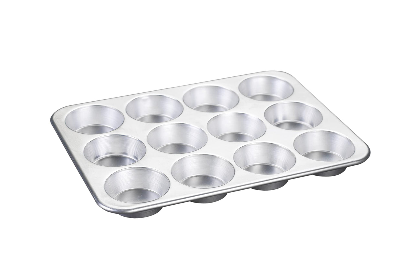 Nordic Ware Natural Aluminum Commercial Muffin Pans, 12 Cup and 24 Cup