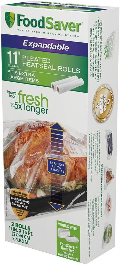 FoodSaver Vacuum Sealer Bags - Extra Large Size for Maximum Freshness and Storage Efficiency