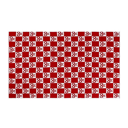Christmas Gingerbread Throw Blanket 50x70in - Cozy Fuzzy Flannel Sarach? Bow Variation