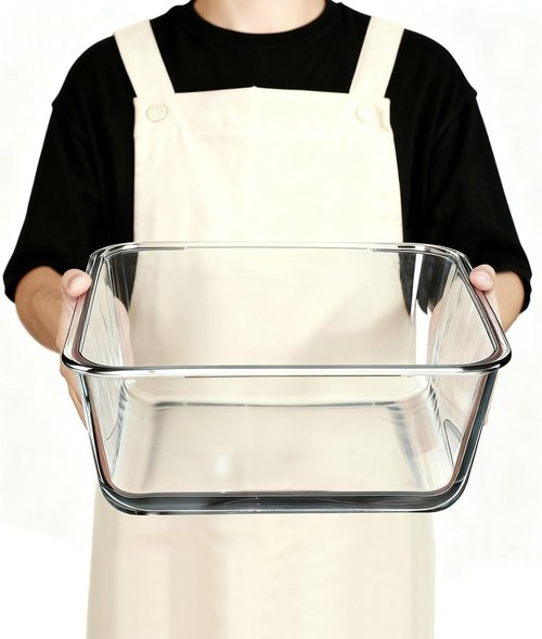 220Oz Extra Large Glass Storage Containers by [Brand Name] - Airtight Borosilicate Food Storage for Chicken & Soup