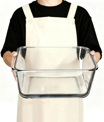 220Oz Extra Large Glass Storage Containers by [Brand Name] - Airtight Borosilicate Food Storage for Chicken & Soup