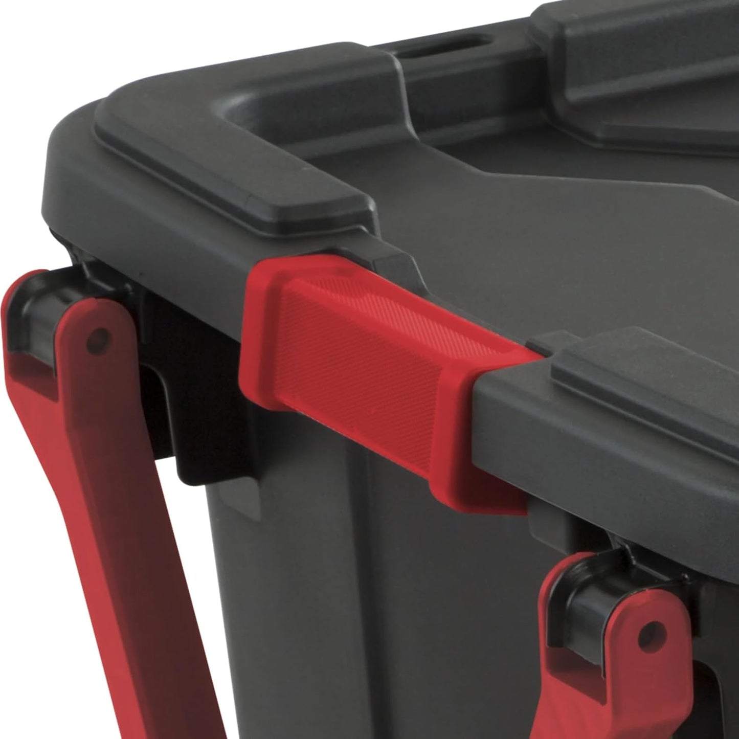 Regine Switzerland Extra Large 40-Gallon Plastic Storage Bin - Durable with Wheels & Handle, Black | Pack of 2