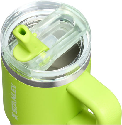 STANLEY Quencher ProTour Tumbler - 14 oz Insulated Stainless Steel Cup with Flip Straw & Handle | BPA-Free | Chartreuse