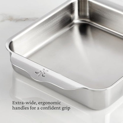 Hestan Provisions OvenBond - Premium 8" x 8" Stainless Steel Square Baking Pan for Perfect Results