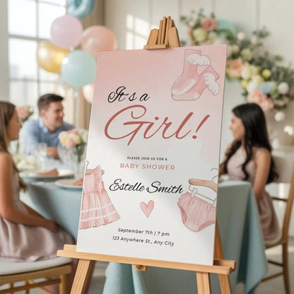 Custom Foam Board Poster Sign - 24x36 Inch | 3/16 Inch Thick Personalized Event Signs for Weddings, Baby Showers & Announcements