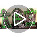 6 Pack Halloween Glow in The Dark Tombstones Decorations with Stakes - Large 16.5x10 Inch Outdoor Cemetery Props