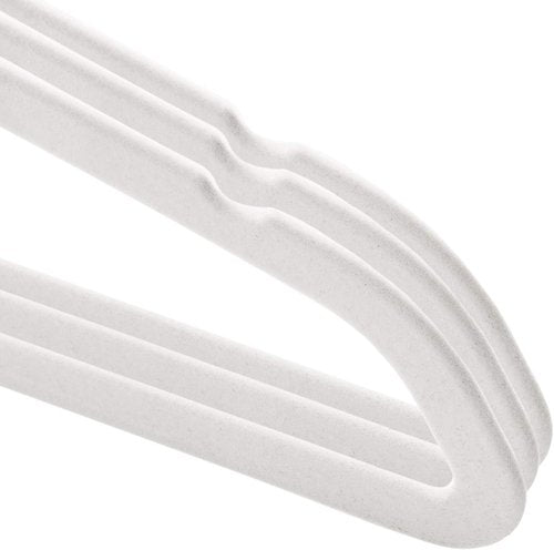 Casafield 50 Velvet Baby Hangers - Soft Ivory for Infant & Toddler Clothing - 11" Size