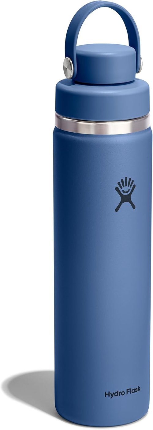 Hydro Flask Water Bottle - Insulated Stainless Steel with Wide Mouth Flex Chug Lid | 24 Oz Harbor Blue