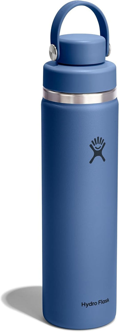 Hydro Flask Water Bottle - Insulated Stainless Steel with Wide Mouth Flex Chug Lid | 24 Oz Harbor Blue