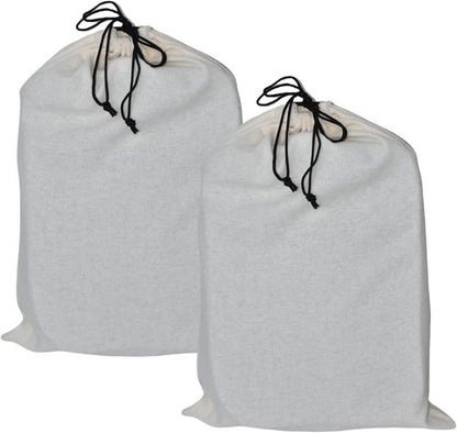 GONGKANGYUAN Shoe Bags for Travel - Flannel Single Pouch with Drawstring | 2 Pack for Men & Women