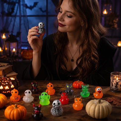 Halloween Mini Resin Duck Party Favors - 50 Count