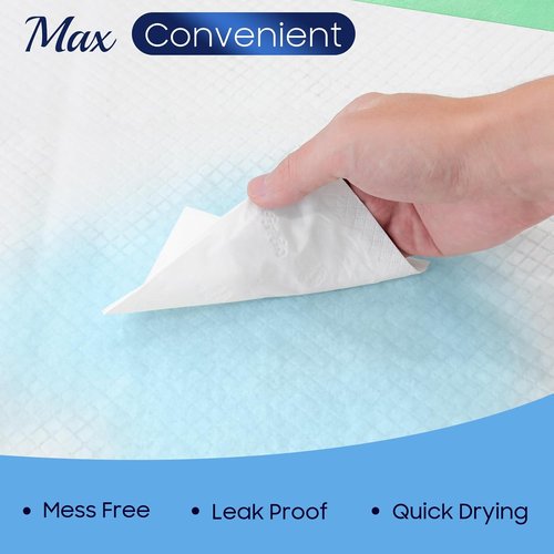 Fygrip Disposable Underpads - Hospital Grade, Max Absorbency, 36” x 36” | 50 Count Leakproof Bed Pads for Adults, Kids, Pets
