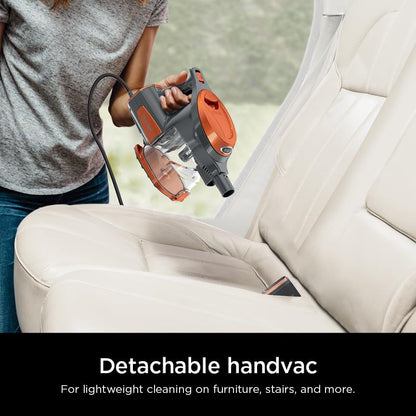 Shark HV302 Rocket Pet Corded Stick Vacuum - Lightweight, Swivel Steering for Carpets & Hard Floors | Includes Hand Vacuum & Tools, Orange