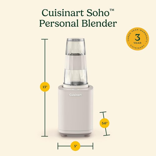 Cuisinart Soho™ Personal Blender - Truffle Color | Compact & Powerful CPB-7TR