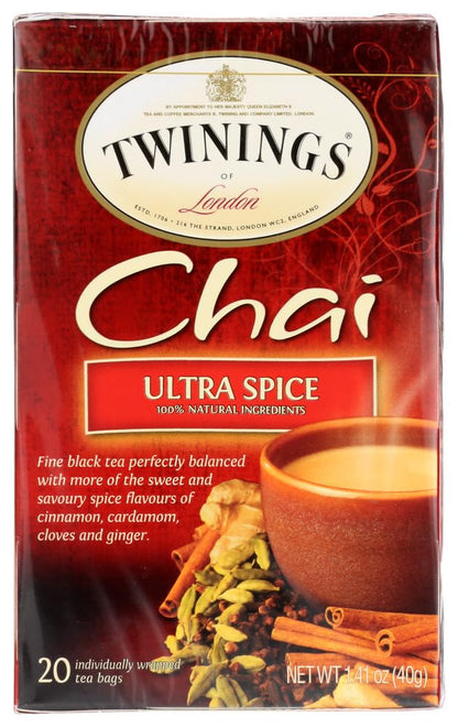 Twinings Ultra Spice Chai Tea 20 Count, Pack of 2