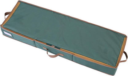 Sattiyrch Wrapping Paper Storage | Durable 600D Canvas Gift Wrap Holder | Holds Up to 20 Rolls | Green 42W x 14D x 5H