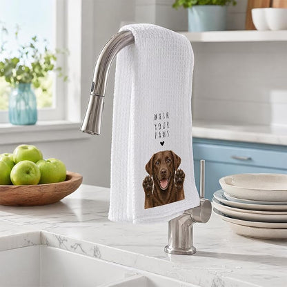 Labrador Kitchen Towel Hand Towel - Chocolate Lab Gifts - Color 06
