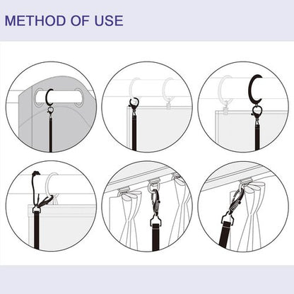 2 Pack 36 Inch Universal Drapery Pull Rod Invisible Clear Curtain Wand for Easier Opening and Back (Acrylic, 36")
