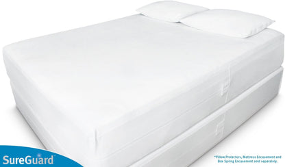 SureGuard King Mattress Encasement - 100% Waterproof, Bed Bug Proof & Hypoallergenic | Deep 17-20 in. Cover