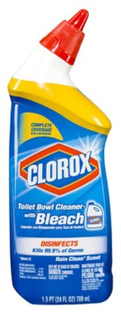Clorox Toilet Bowl Cleaner with Bleach Rain Clean Scent 24 oz (Pack of 12)