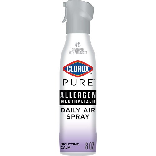 Clorox PURE Allergen Neutralizer Daily Air Spray, Nighttime Calm, 8 Ounces