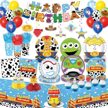 Toy Birthday Party Decor Set for 24 Guests - 179 Pieces