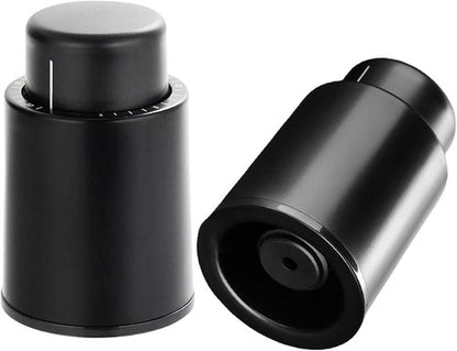 2pcs Vacuum Wine Stoppers for Wine Bottles,Vacuum Extruded Wine Bottle Stopper with Time Scale Reminder