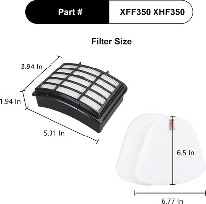 Shark Replacement Filter - HEPA & Pre-Felt Filters for NV360 Series Vacuum | 3-Pack Set