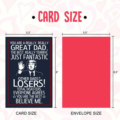 Regine Switzerland Funny Father's Day Card - Heartfelt Message for Dad | Perfect for Birthdays & Special Occasions