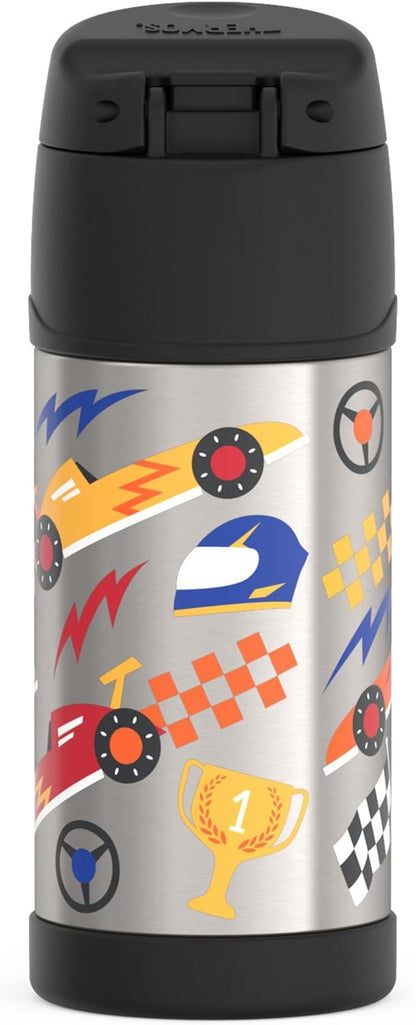 THERMOS FUNTAINER Water Bottle - 12 Ounce Stainless Steel Insulated Bottle with Straw for Kids