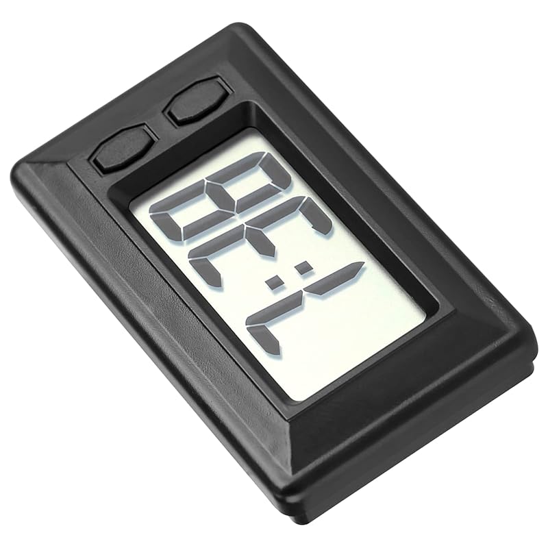 LCD Digital Clock with Time, Date & Calendar Display — Desk & Car Mount