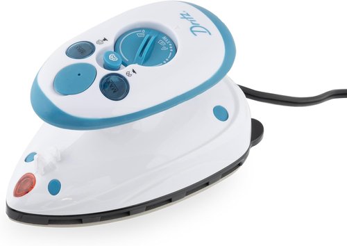 Dritz Mighty Travel Steam Iron - Compact Mini Iron for Quilting, Crafts & Sewing | Portable Travel Steamer