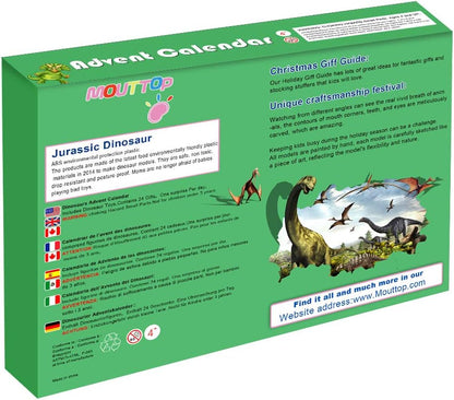 Realistic Dinosaur Figurine Advent Calendar 2025 - 24-Day Countdown Christmas Gift for Kids